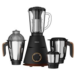 Bajaj Ninja Series Virtue, 750 Watt 4 Jar Mixer Grinder with Dura Cut Blades and Cord Winder, Black