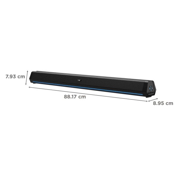 boAt Aavante Bar 2600, 300 Watts Soundbar with Wired Subwoofer, Black