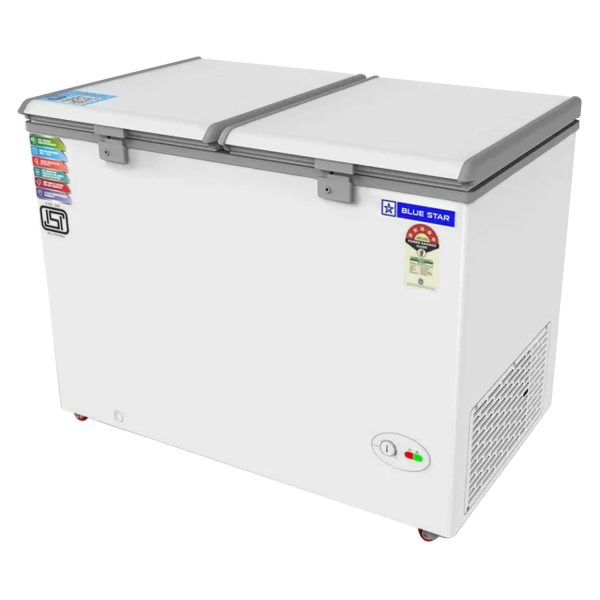 Bluestar CF5-330NEYW 300 Litre 5 Star Deep Freezer, White