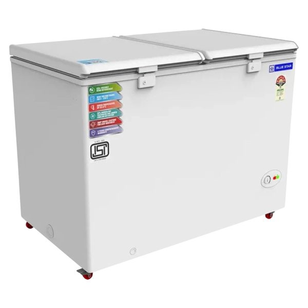 Bluestar CF5-330NEYW 300 Litre 5 Star Deep Freezer, White
