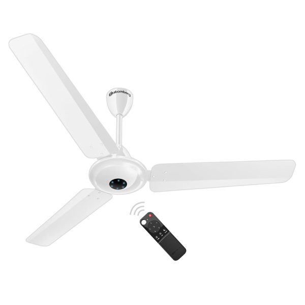 Atomberg Ikano 1200, 48 Inch BLDC Ceiling Fan with Remote Control and LED Indicators, Gloss White