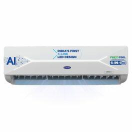 Carrier 18K 5S Xcel 1.5 Ton 5 Star Inverter AC with Wi-Fi & 6-in-1 Convertible, White