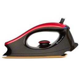 Bajaj Majesty One, 1000 Watt Dry Iron with Non Stick Coated Sole Plate and 360 Degree Swivel Cord, Red