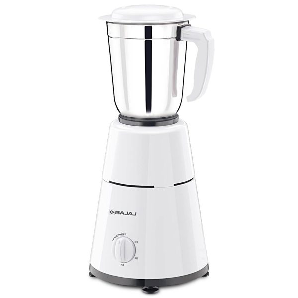 Bajaj GX 500, Powerful 500 Watt 3 Jar Mixer Grinder with Multi tasking Blade, White