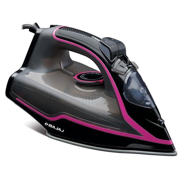 Bajaj MX35N, 2000 Watt Steam Iron with Steam Burst and Non Stick Coated SolePlate, Black)
