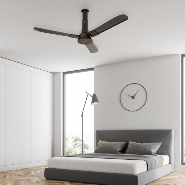 Atomberg Studio+ 1200MM, 48 Inch BLDC Fan Motor with Dust Resistant Coating, 100% Copper Motor, Double Sided Steel Shielding and Remote, Earth Brown