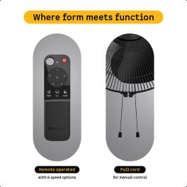 Atomberg Wall Fan (Renesa 400MM, Midnight black)