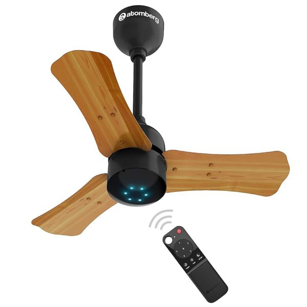 Atomberg Renesa+ 600, 24 Inch BLDC Ceiling Fan with Remote Control and LED Indicators, Golden Oakwood
