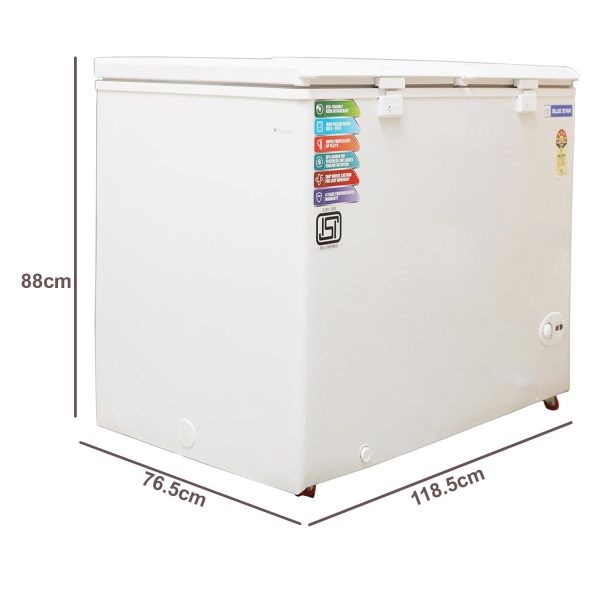 Bluestar CF5-330NEYW 300 Litre 5 Star Deep Freezer, White