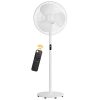 Atomberg Renesa 400, 16 Inch BLDC Pedestal Fan with LED Light, Remote for Oscillation With Timer, Digital Display, Snow White