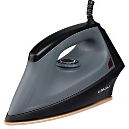 Bajaj Herculo Iron, 1100 Watts Heavy Weight Dry Iron with Anti Bacterial and Non Stick Coating, Grey