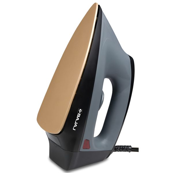 Bajaj Herculo Iron, 1100 Watts Heavy Weight Dry Iron with Anti Bacterial and Non Stick Coating, Grey