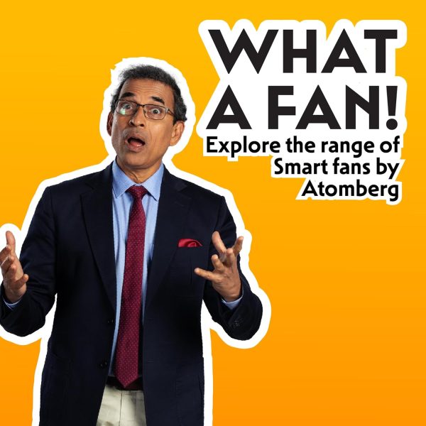 Atomberg Studio+1200MM, 48 Inch BLDC Fan Motor with Dust Resistant Coating, 100% Copper Motor, Double Sided Steel Shielding and Remote, Sand Grey