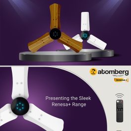 Atomberg Renesa+ 600, 24 Inch BLDC Ceiling Fan with Remote Control and LED Indicators, Golden Oakwood