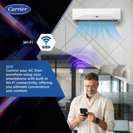 Carrier 18K 5S Xcel 1.5 Ton 5 Star Inverter AC with Wi-Fi & 6-in-1 Convertible, White