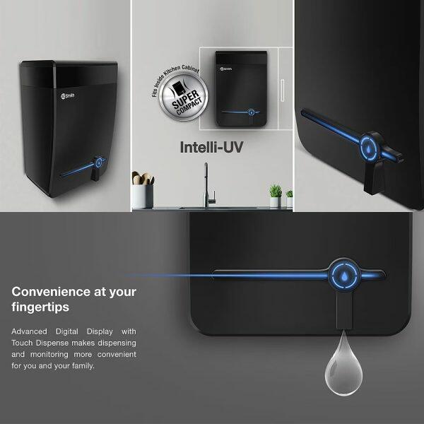 AO Smith UV Water Purifier (Intelli UV, Black)