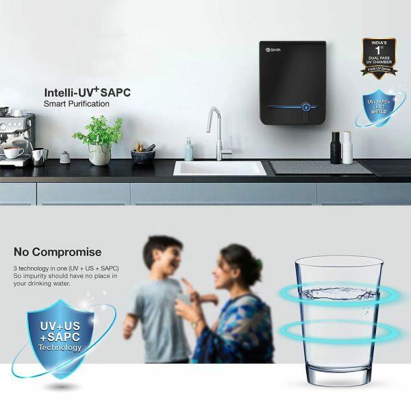 AO Smith UV Water Purifier (Intelli UV, Black)