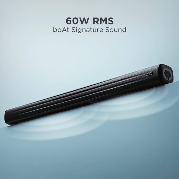 Boat Aavante BAR Rhythm 60 Watts 2.0 Channel Soundbar, Black