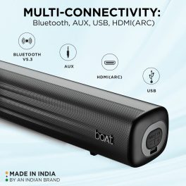Boat Aavante BAR Rhythm 60 Watts 2.0 Channel Soundbar, Black