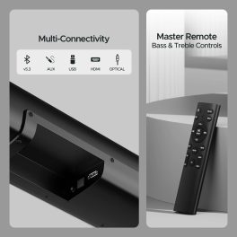 Boat Aavante Bar Quake Pro 240W Soundbar with Wireless Soundbar, Black