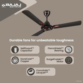 Bajaj 1200MM Ceiling Fan (Novella 1200MM) Elegant Brown