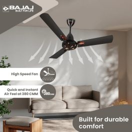 Bajaj 1200MM Ceiling Fan (Novella 1200MM) Elegant Brown