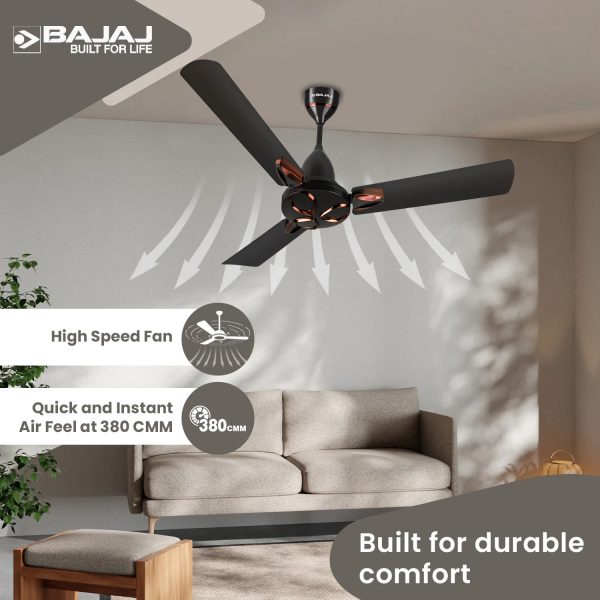 Bajaj 1200MM Ceiling Fan (Novella 1200MM) Elegant Brown