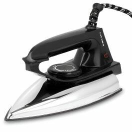 Bajaj DX2, 600 Watt Dry Iron with Advance Soleplate, Anti Bacterial Coating and Cord Organizer, Black