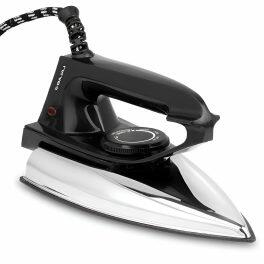 Bajaj DX2, 600 Watt Dry Iron with Advance Soleplate, Anti Bacterial Coating and Cord Organizer, Black
