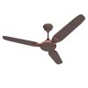 Bajaj Trendy EE 1200, 48 Inch Ceiling Fan with 100% Copper Motor and Alluminium Blades, Red Walnut