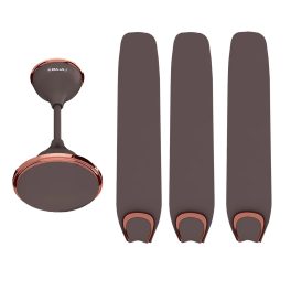 Bajaj Trendy EE 1200, 48 Inch Ceiling Fan with 100% Copper Motor and Alluminium Blades, Red Walnut