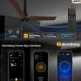 Atomberg 1200MM Ceiling Fan (Aris) Dark Teakwood