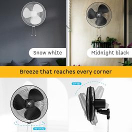 Atomberg Wall Fan (Renesa 400MM, Midnight black)