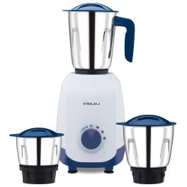 Bajaj Ninja Series Notch, 500 Watt 3 Jar Mixer Grinder with Dura Cut Blades, Purple