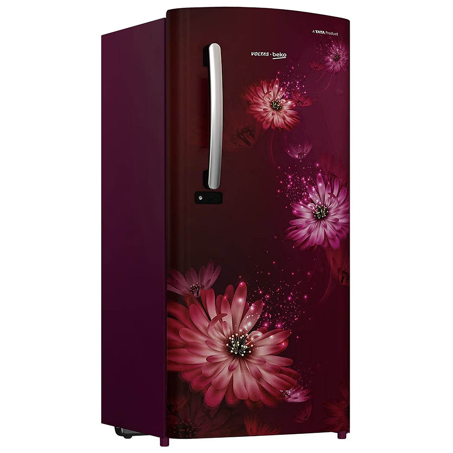Voltas Beko 185 Litre 4 Star Single Door Refrigerator with Quick Freezer, Safe Box and Crisper Humidity Control, Dahile Wine, RDC220B/W0DWE0M Voltas Beko 185 Litre 4 Star Single Door Refrigerator with Quick Freezer, Safe Box and Crisper Humidity Control, Dahile Wine, RDC220B/W0DWE0M