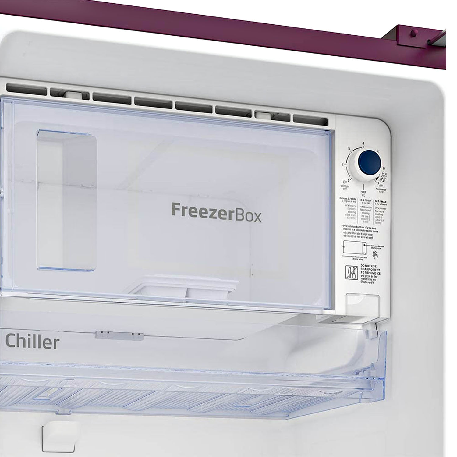 Voltas Beko 185 Litre 4 Star Single Door Refrigerator with Quick Freezer, Safe Box and Crisper Humidity Control, Dahile Wine, RDC220B/W0DWE0M Voltas Beko 185 Litre 4 Star Single Door Refrigerator with Quick Freezer, Safe Box and Crisper Humidity Control, Dahile Wine, RDC220B/W0DWE0M