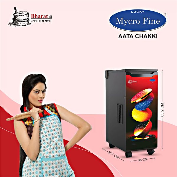 Mycrofine Rio, 5 KG MS Grinding chamber with 4 Blade Rotter Cutter, 100% Copper Motor and Soft Close Door, Red Art