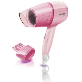Philips BHC017/00, 1200 Watt Hair Dryer with 3 drying Setting, Thermoprotect temperature Setting and foldable handle, Cherry Pink