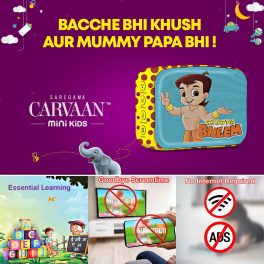 Saregama Carvaan Mini 2.0 Kids, Chota-Bheem-Blue