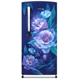 Voltas Beko RDC208E/S0PBE, 175 Litre 1 Star Single Door Refrigerator with Fresh Box and Stabilizer Free Operation, Peony Blue