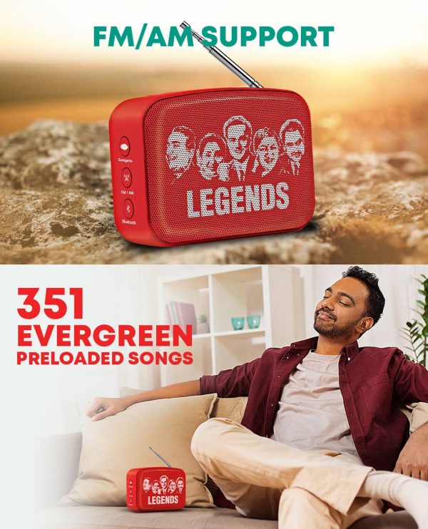 Saregama Carvaan Mini Hindi 2.0, Sunset Red