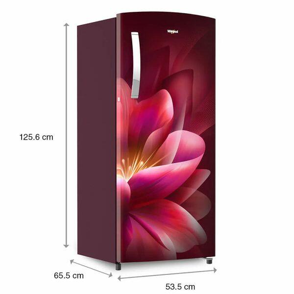 Whirlpool 215 IMPRO PRM, 192 L 3 Star Icemagic Pro Inverter Direct-Cool Single Door Refrigerator, 10 Years Warranty on Compressor, Wine Forest