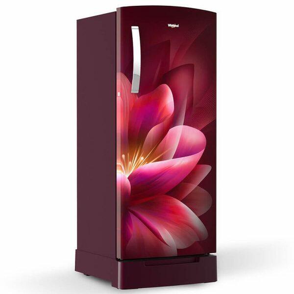 Whirlpool 215 IMPRO ROY, 192 L 3 Star Icemagic Pro Inverter Direct-Cool Single Door Refrigerator, With Base Drawer, Wine Forest