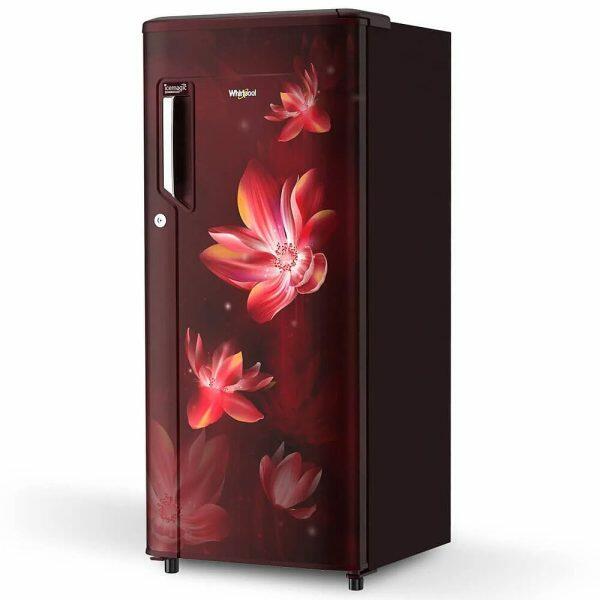 Whirlpool 215 IMPC PRM, 192 L 3 Star Ice-magic Pro Inverter Direct-Cool Single Door Refrigerator, 10 Years Warranty on Compressor, Wine Flower Rain