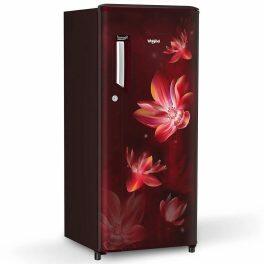 Whirlpool 215 IMPC PRM, 192 L 3 Star Ice-magic Pro Inverter Direct-Cool Single Door Refrigerator, 10 Years Warranty on Compressor, Wine Flower Rain