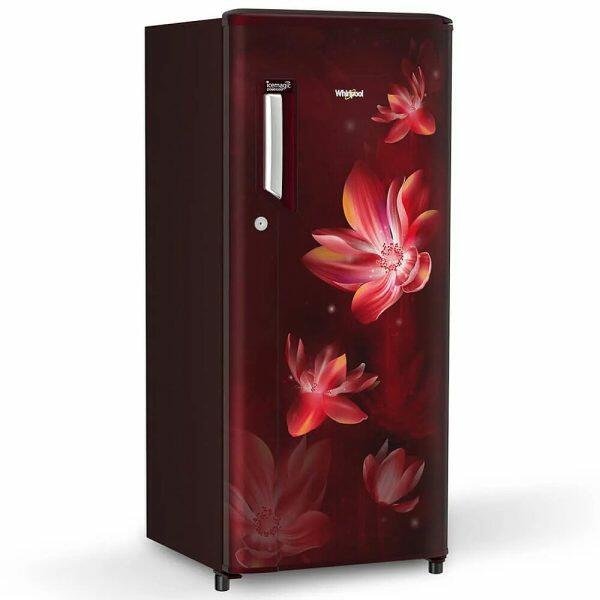 Whirlpool 215 IMPC PRM, 192 L 3 Star Ice-magic Pro Inverter Direct-Cool Single Door Refrigerator, 10 Years Warranty on Compressor, Wine Flower Rain