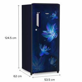 Whirlpool 215 IMPC PRM, 192 Litre 3 Star Single Door Refrigerator, Pro Inverter and 10 Year Warranty on Compressor, Saphire Mulia