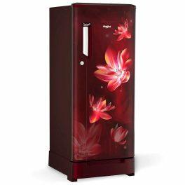 Whirlpool 215 IMPC ROY, 192L 3 Star Single Door Refrigerator, With Base Drawer, 10 Years Warranty on Compressor, Wine Flower Rain
