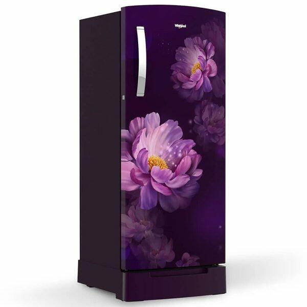 Whirlpool 215 IMPRO ROY, 192 L 3 Star Icemagic Pro Inverter Direct-Cool Single Door Refrigerator, With Base Drawer, Purple Peony