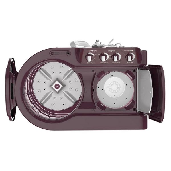 Whirlpool 7.5KG Semi-Automatic Machine (ACE 7.5 Super Soak, Wine Dazzle)